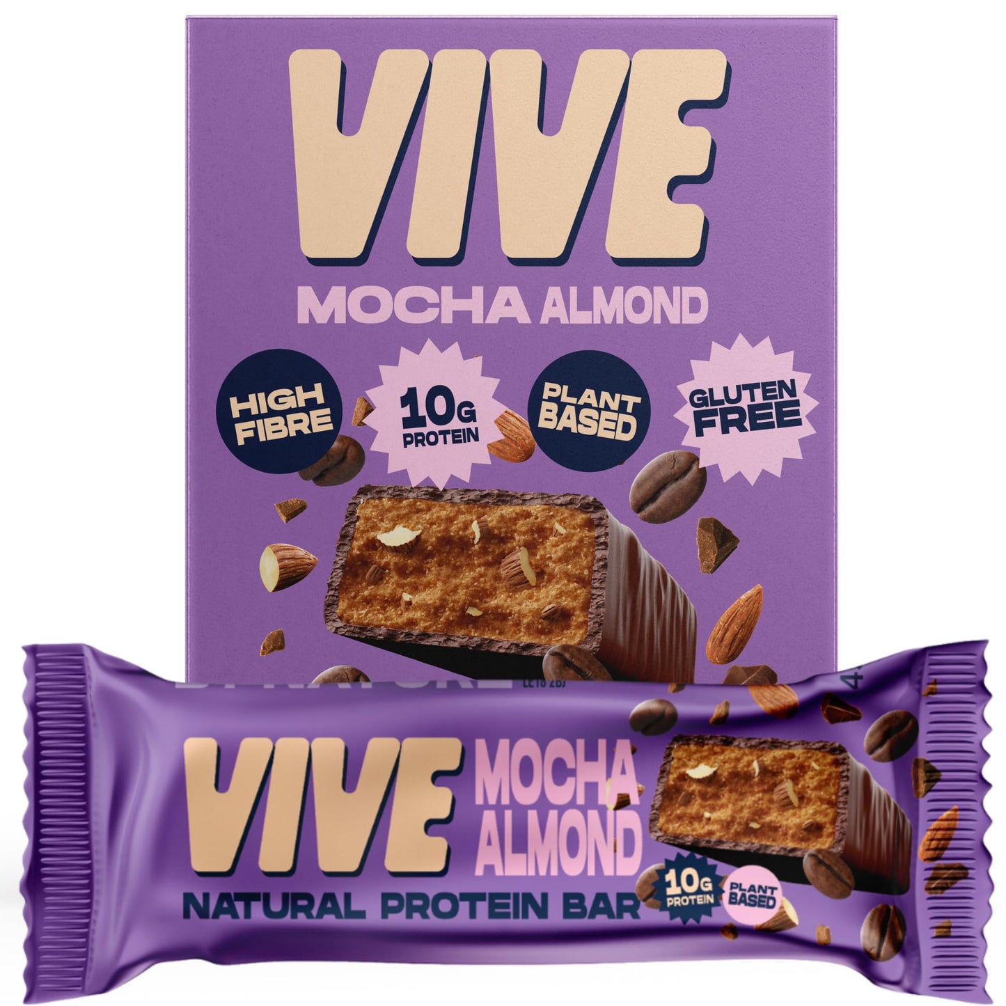 Vive Mocha Almond Protein Bar