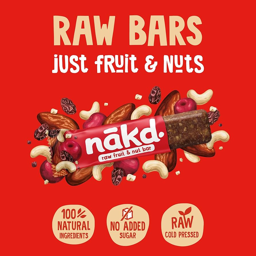 Nakd Bakewell Tart Raw Fruit & Nut Bar 4x35g