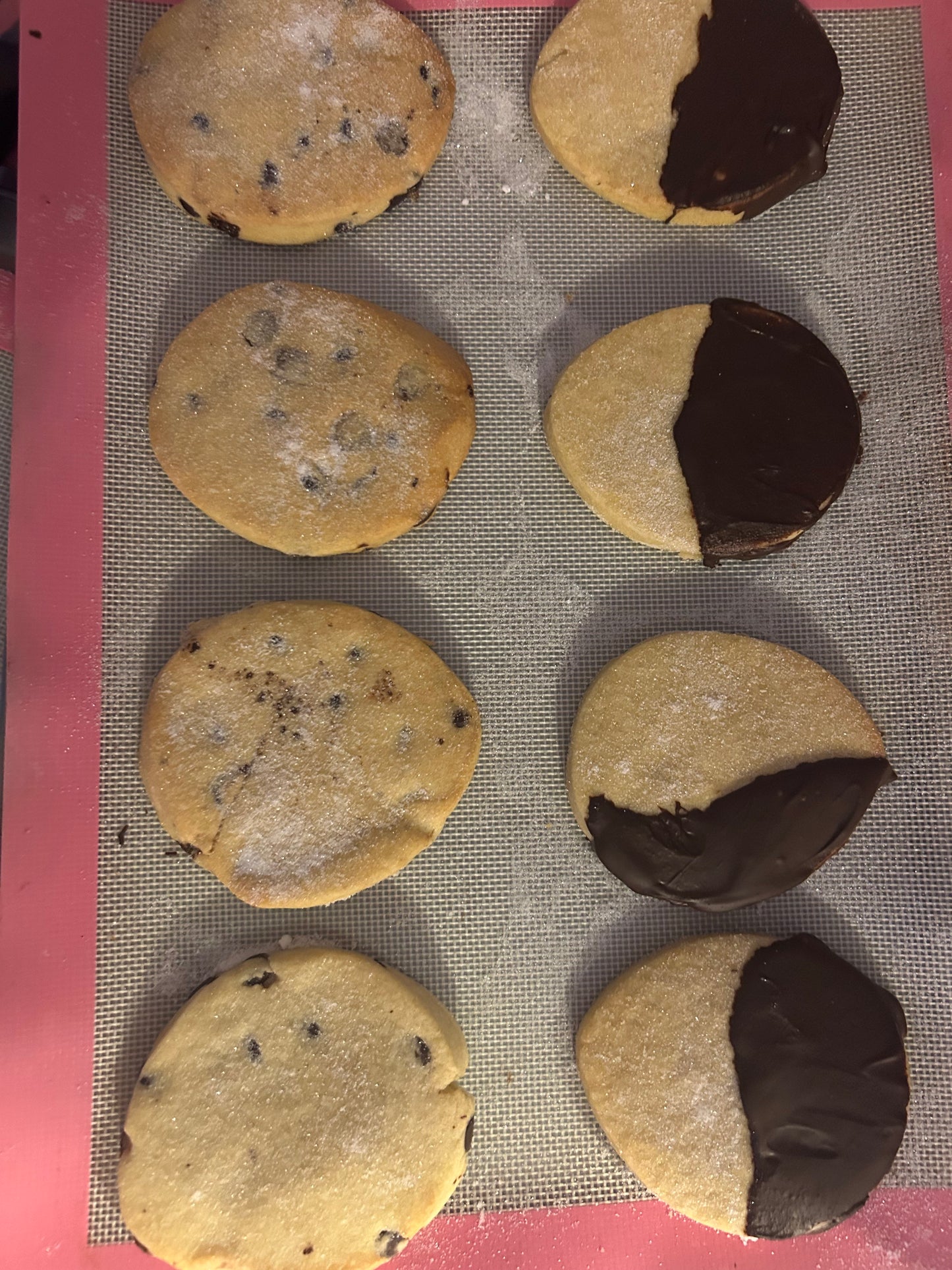 CHOCOLATE-DIPPED SHORTBREAD, x 4