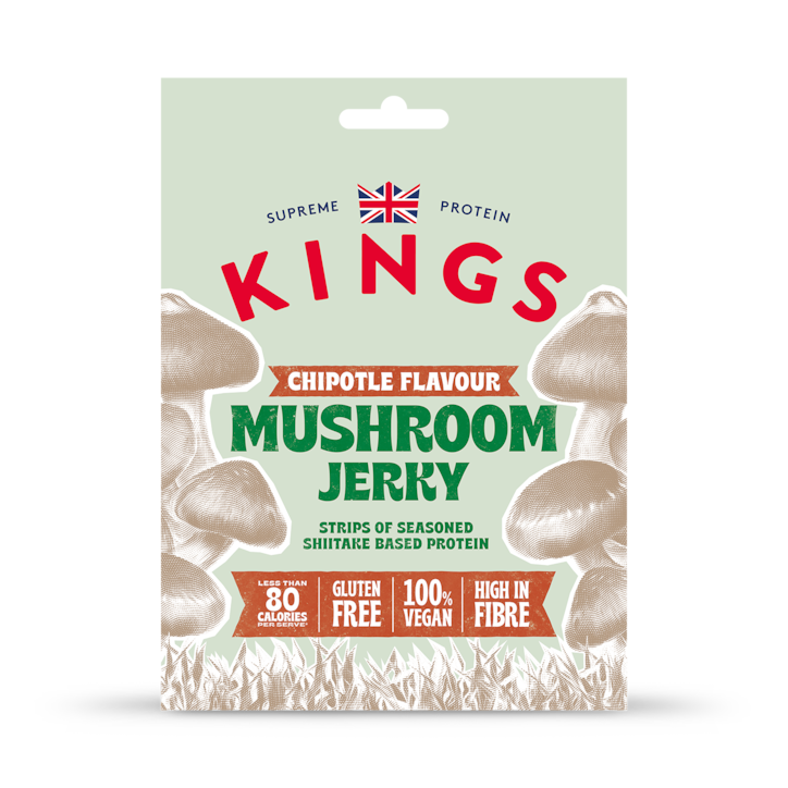 Kings Smoked Chipotle Mushroom Jerky 25g