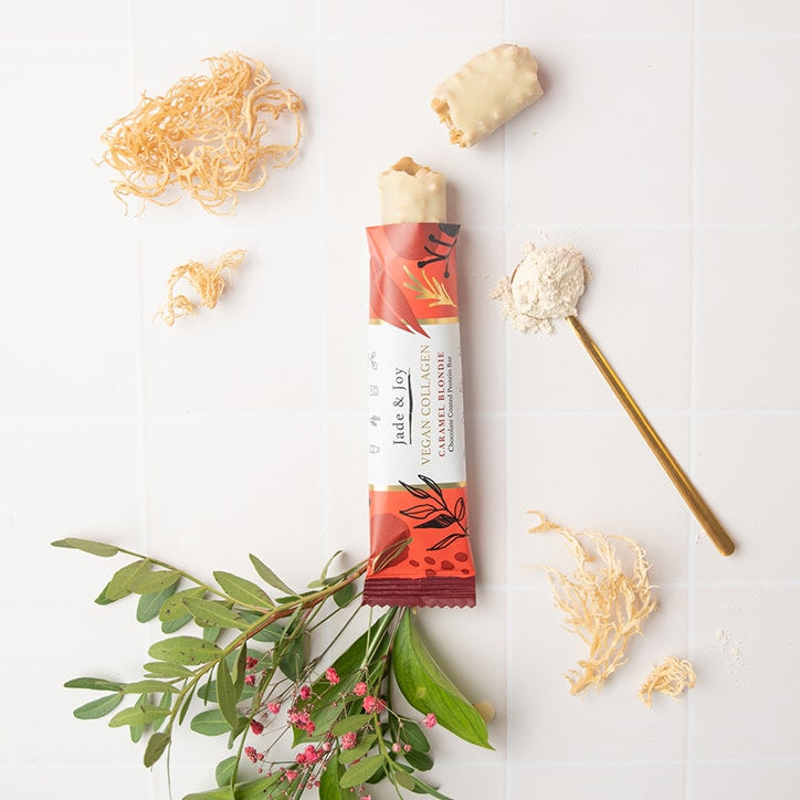 Jade & Joy Vegan Collagen Protein Bar, Caramel Blondie 50g
