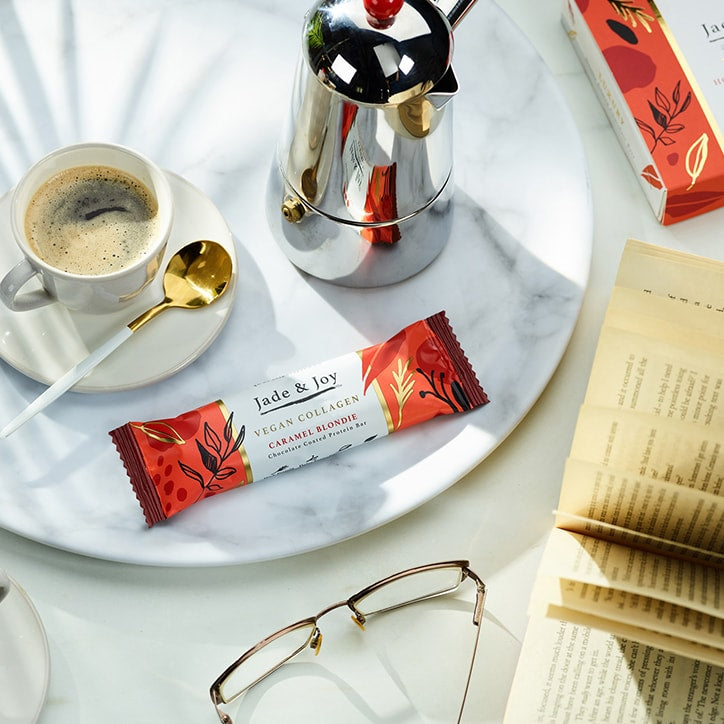 Jade & Joy Vegan Collagen Protein Bar, Caramel Blondie 50g