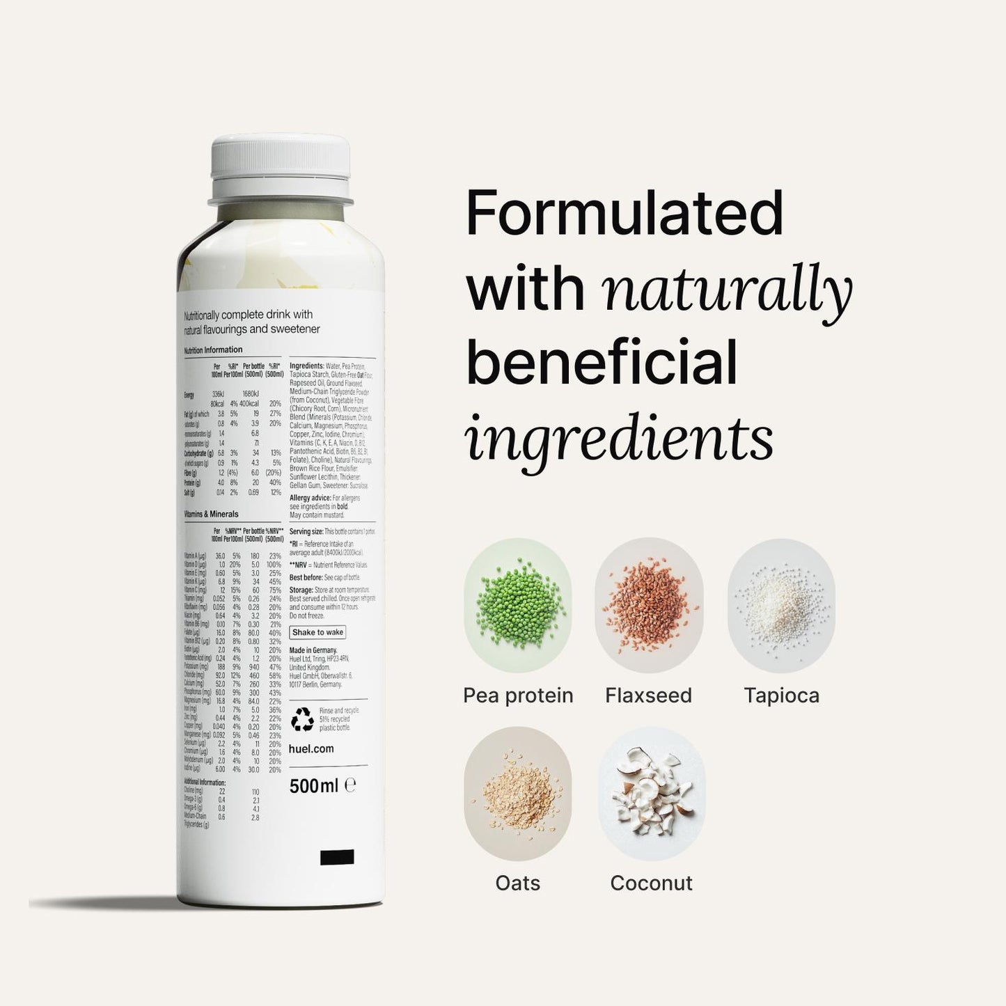 Huel Ready-to-drink Vanilla Flavour 500ml