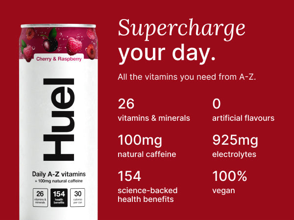 Huel Cherry & Raspberry Daily A-Z Vitamin Drink 330ml