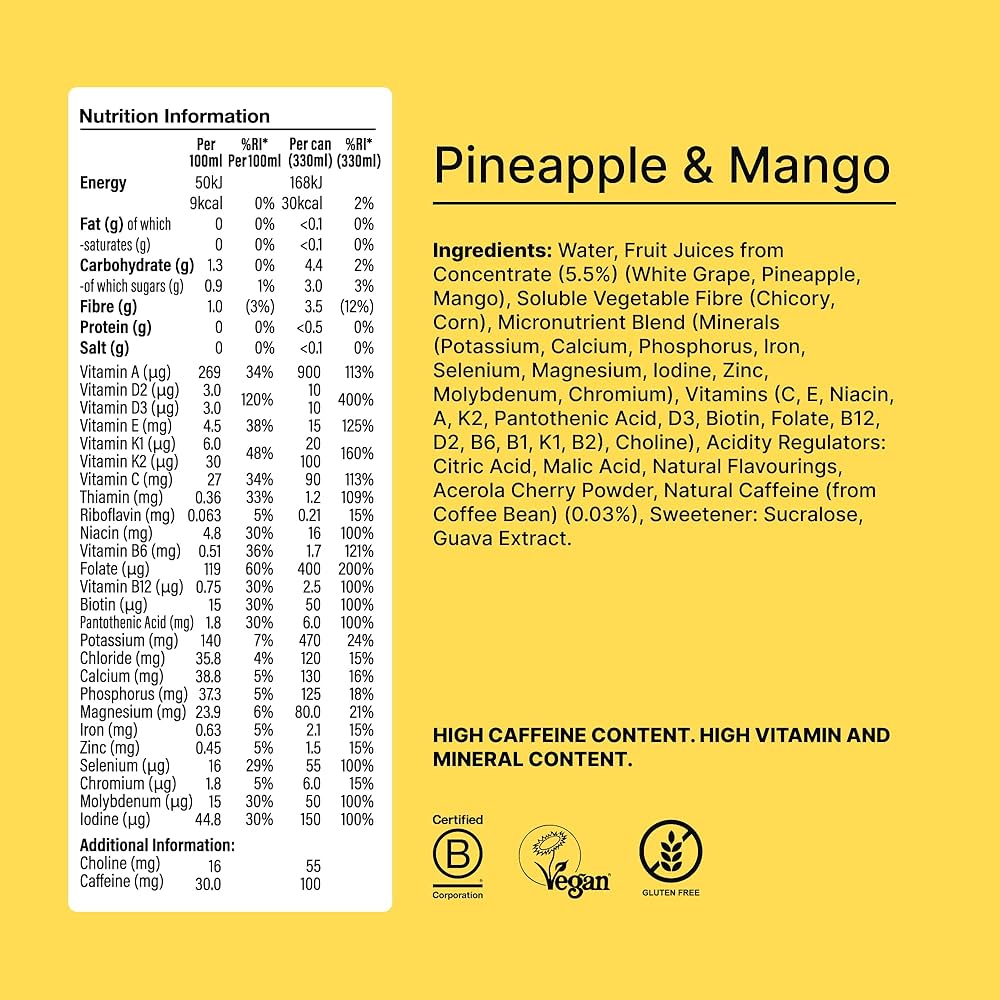 Huel Pineapple & Mango Daily A-Z Vitamin Drink 330ml