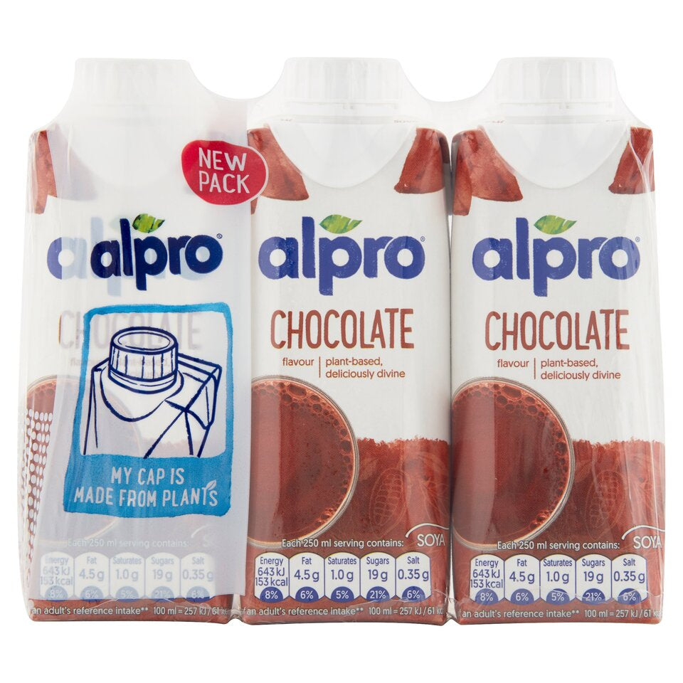 Alpro Soya chocolate Longlife Drink 3 X250 Ml
