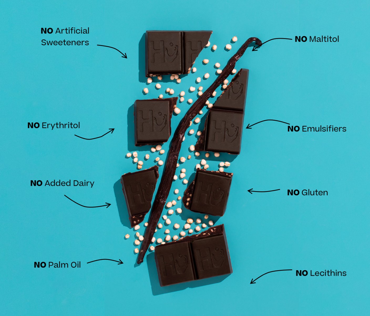 Hu Vanilla Crunch Dark Chocolate 60g