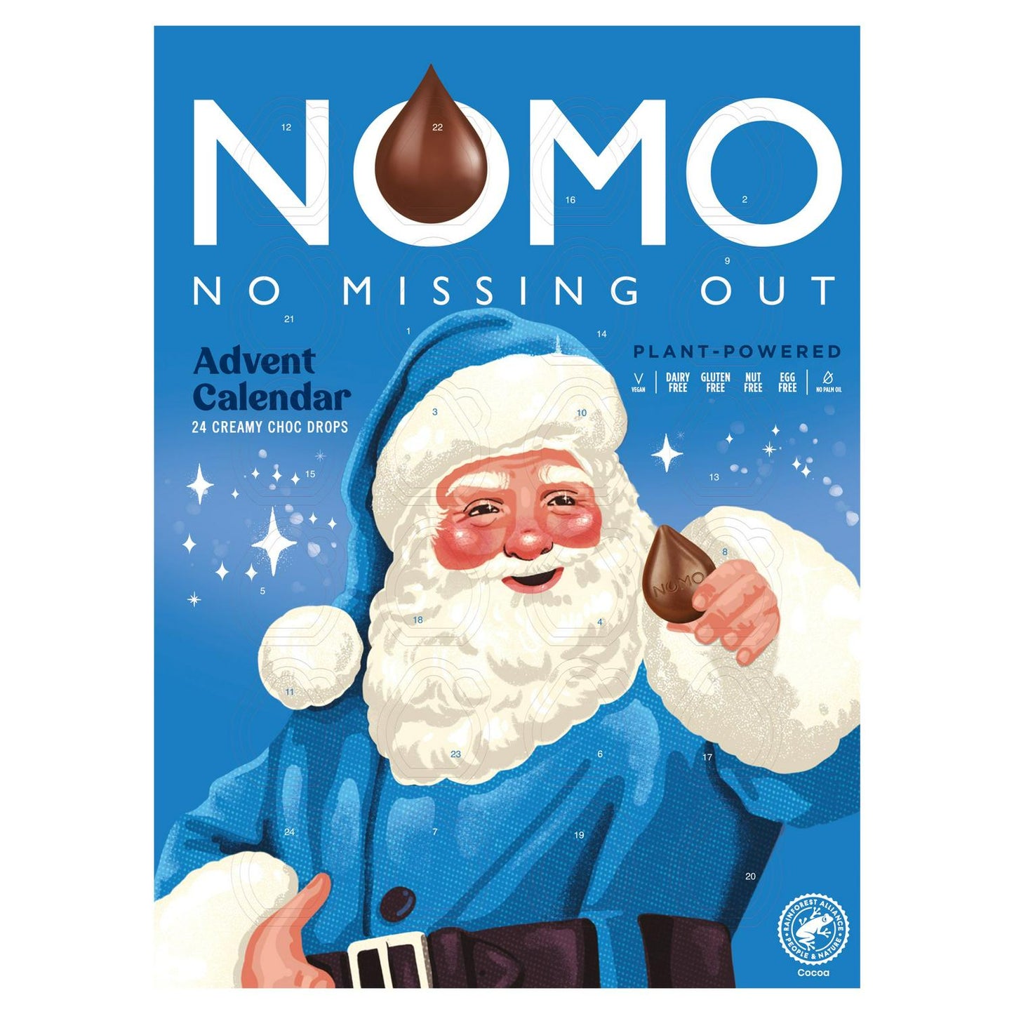 NOMO Advent Calendar Creamy Choc Drops x24 80g
