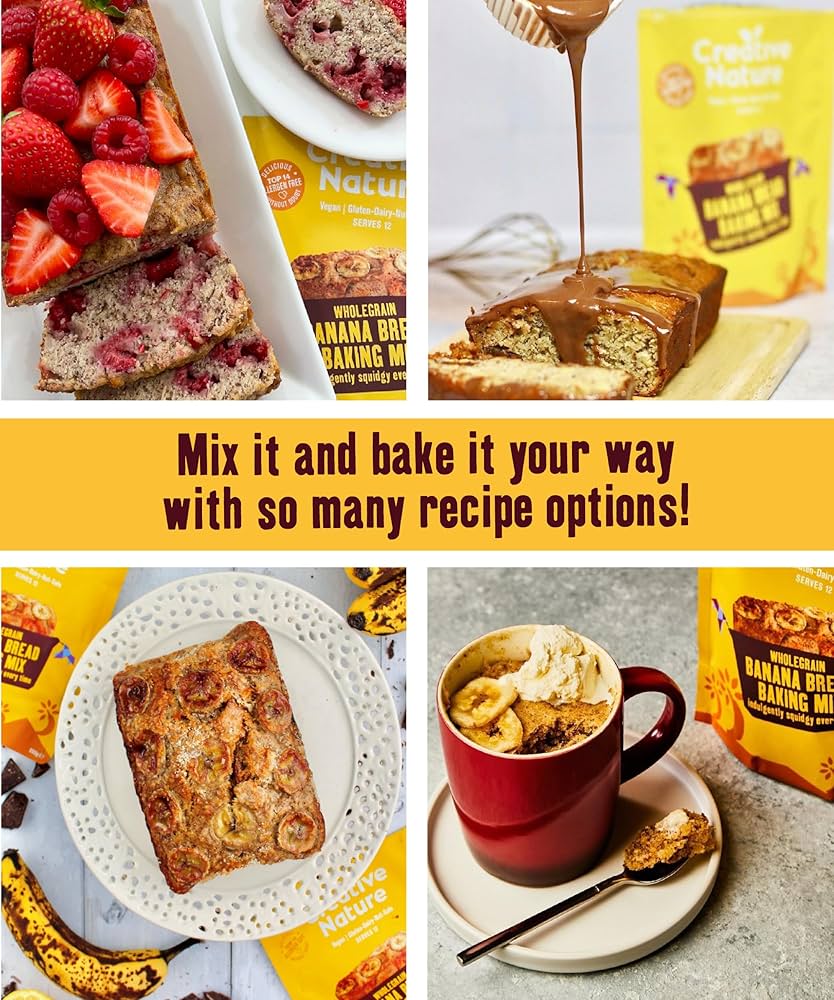 Creative Nature Organic Wholegrain Banana Bread Mix