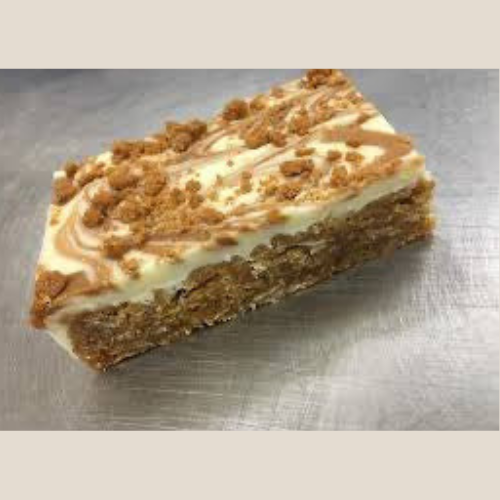 Biscoff and White Chocolate Flapjack