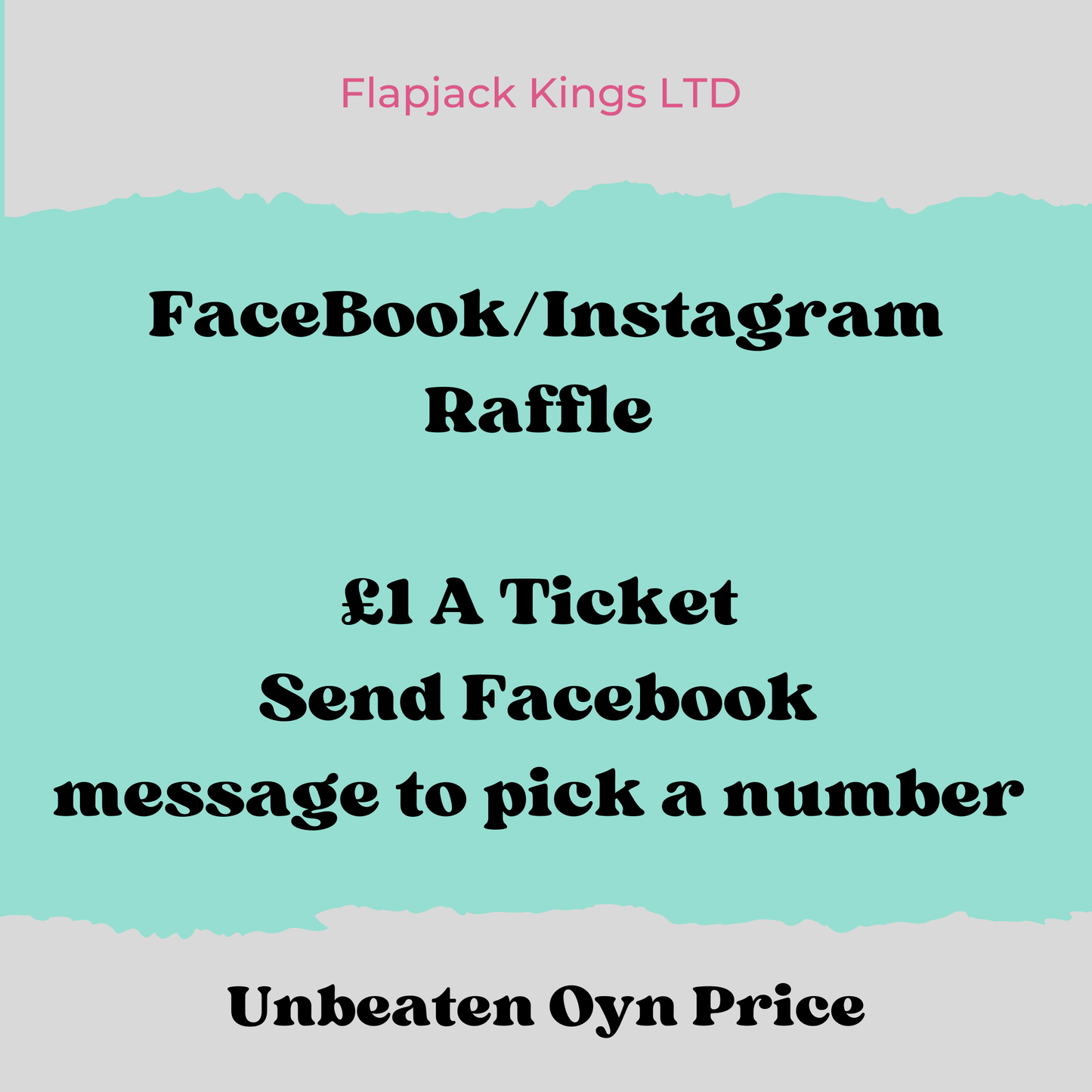 Raffle! (Please Check Numbers Still Available