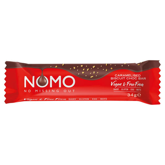 NOMO Caramelised Biscuit Choc Bar 34g