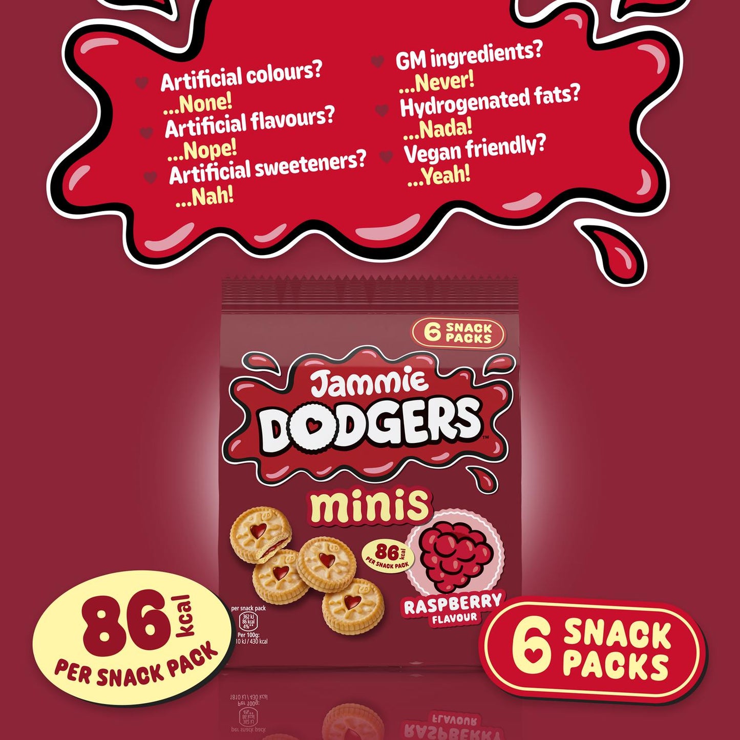 Jammie Dodgers Biscuits Minis x6