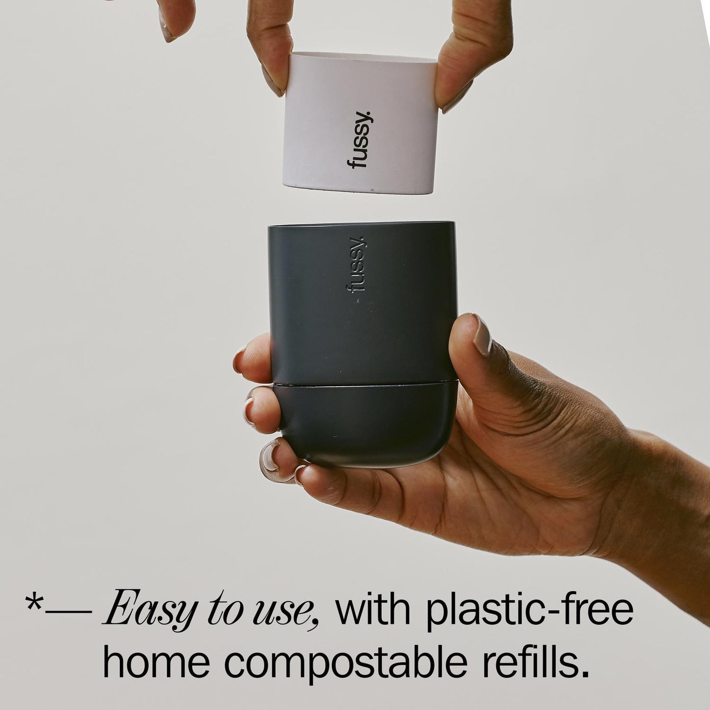 Fussy Refillable Natural Deodorant Coconut Milk Starter Pack