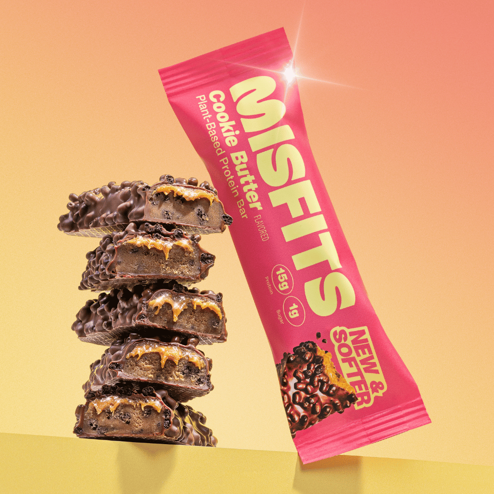 Misfits Cookie Butter Flavour Plant Based Protein Bar 50g