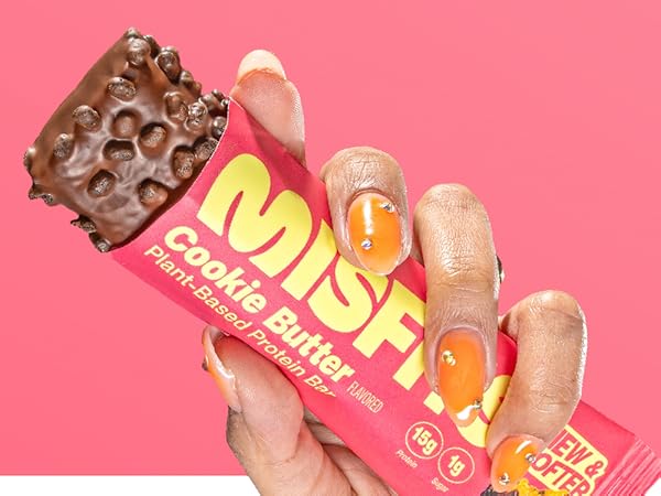 Misfits Cookie Butter Flavour Plant Based Protein Bar 50g