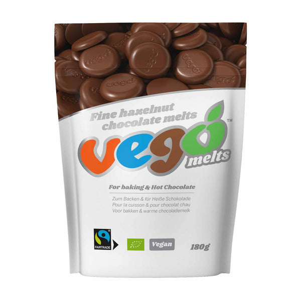Vego fine hazelnut chocolate melts 180g