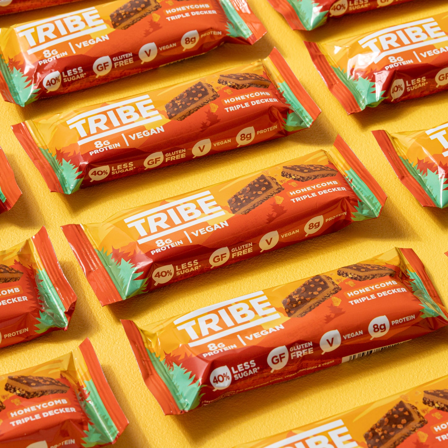 Tribe Nut Butter Triple Decker Vegan Honeycomb 40g by