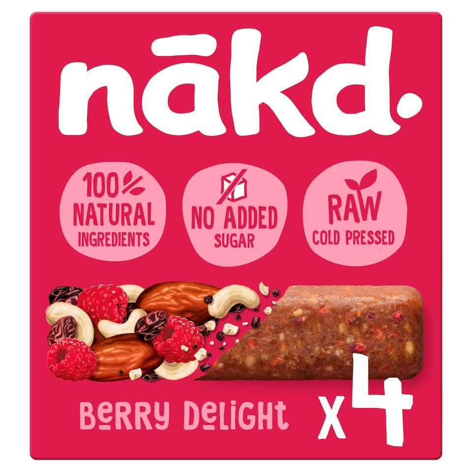 Nakd Raw Fruit & Nut Bars x4