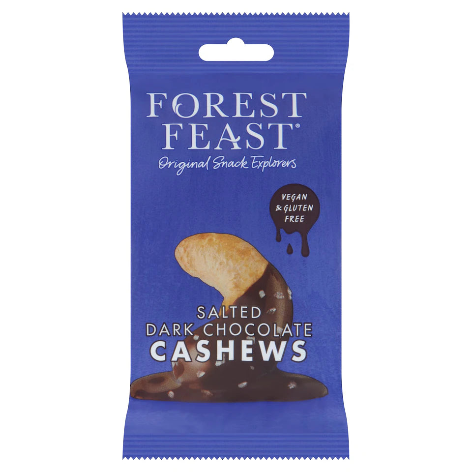 Forest Feast salted dark chocolate cashews 40g