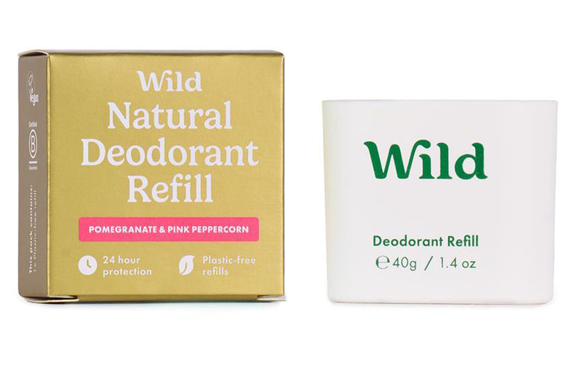 WILD Pomegranate & Pink Peppercorn Natural Deodorant Refill 40g