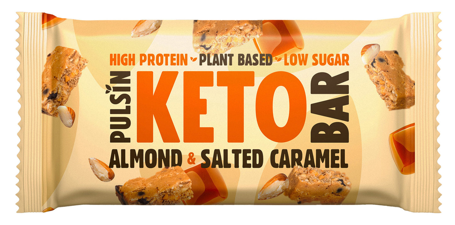 Pulsin Almond & Salted Caramel Keto Bar 50g