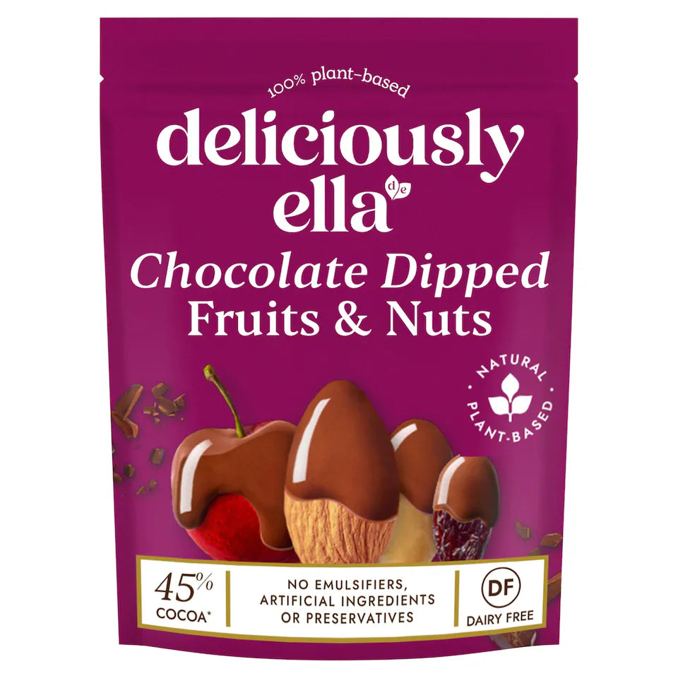 Deliciously Ella chocolate dipped fruits & nut 90g
