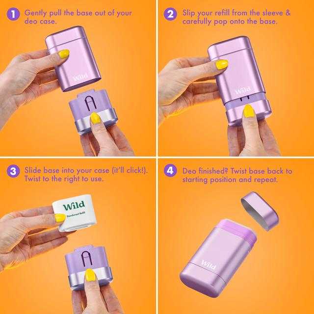 Wild Cherry Blossom Refillable Natural Deodorant Starter Pack