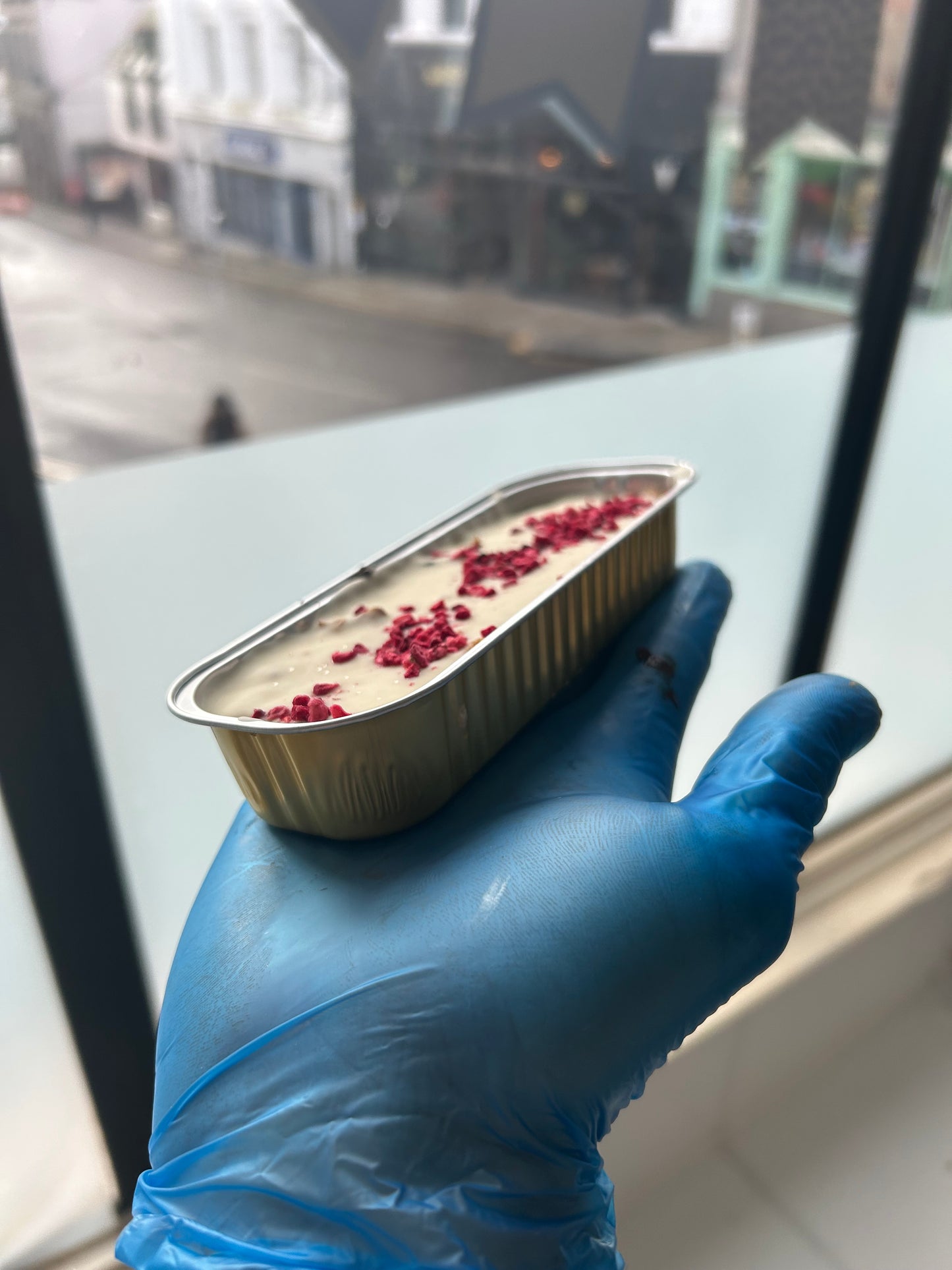 Raspberry & White Chocolate Flapjack is