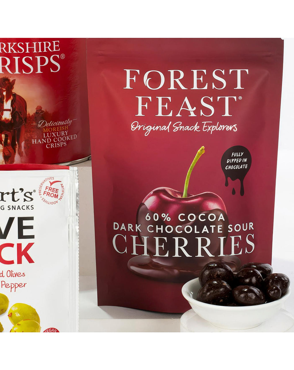 Forest Feast 60% Cocoa Dark Chocolate Sour Cherries 120g