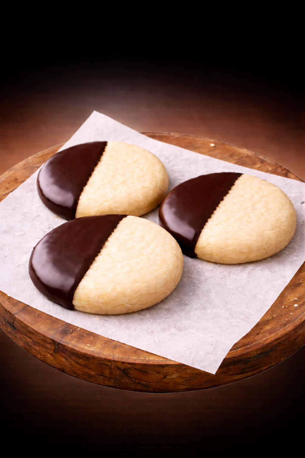 CHOCOLATE-DIPPED SHORTBREAD, x 3
