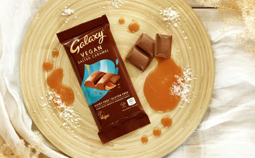 Galaxy Vegan Salted Caramel Chocolate Bar 100g