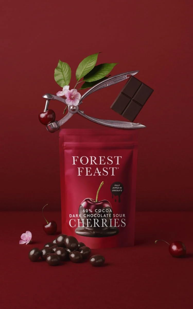 Forest Feast 60% Cocoa Dark Chocolate Sour Cherries 120g