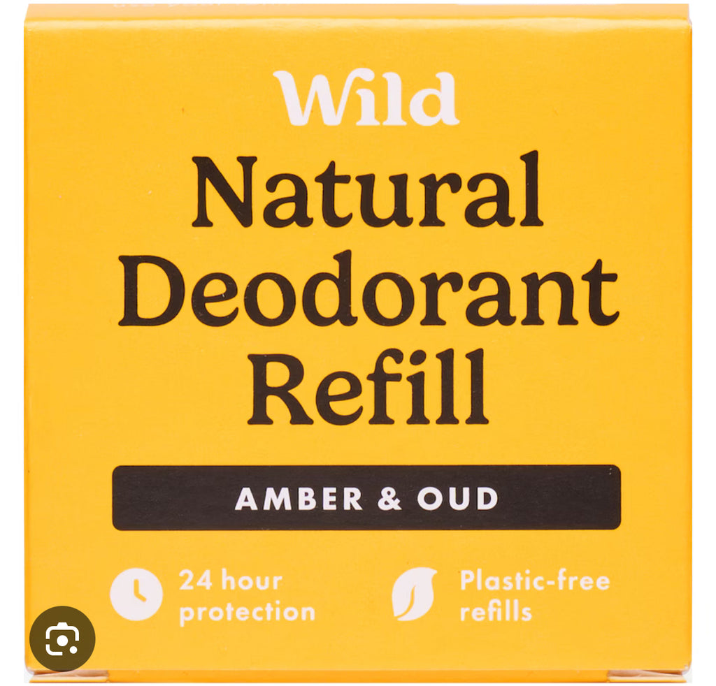 Wild Natural Deodorant Refill Amber & Oud 40g