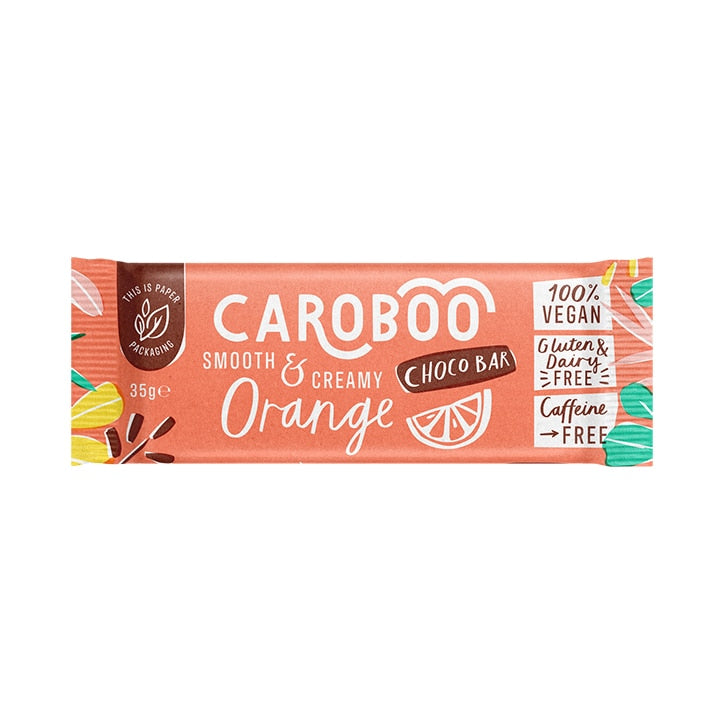 Caroboo Orange Carob Choco Bar 35g