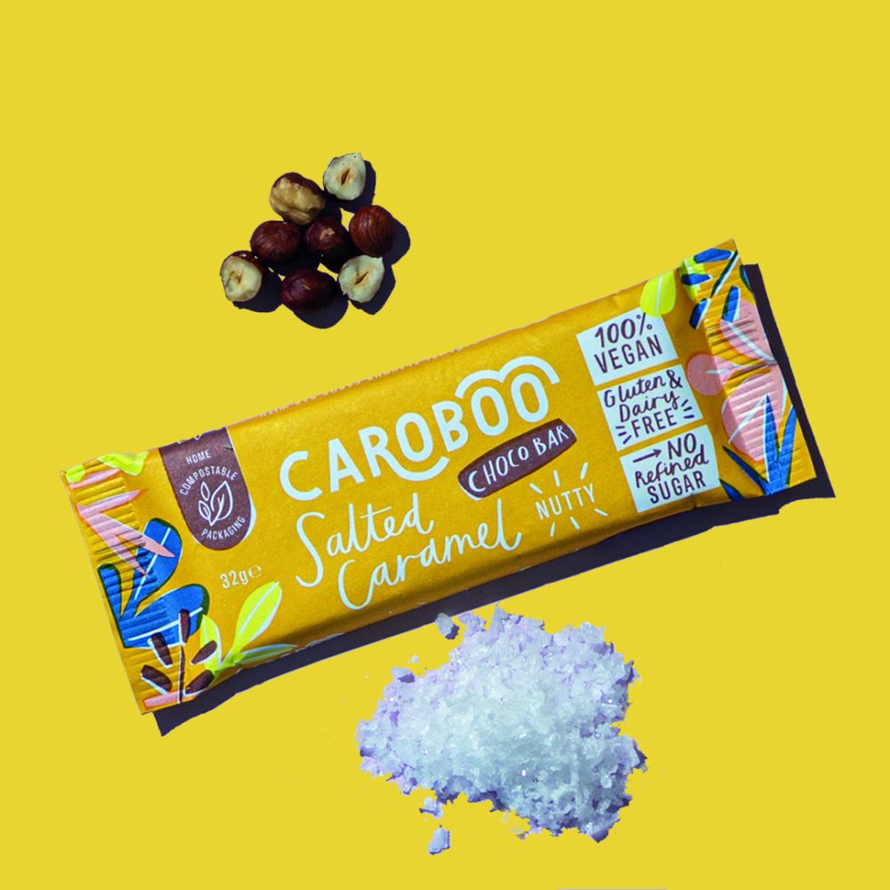 Caroboo Salted Caramel Carob Choco Bar 35g