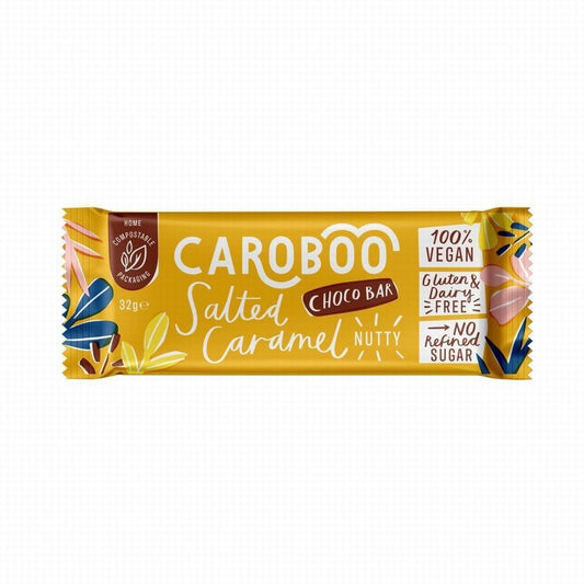 Caroboo Salted Caramel Carob Choco Bar 35g