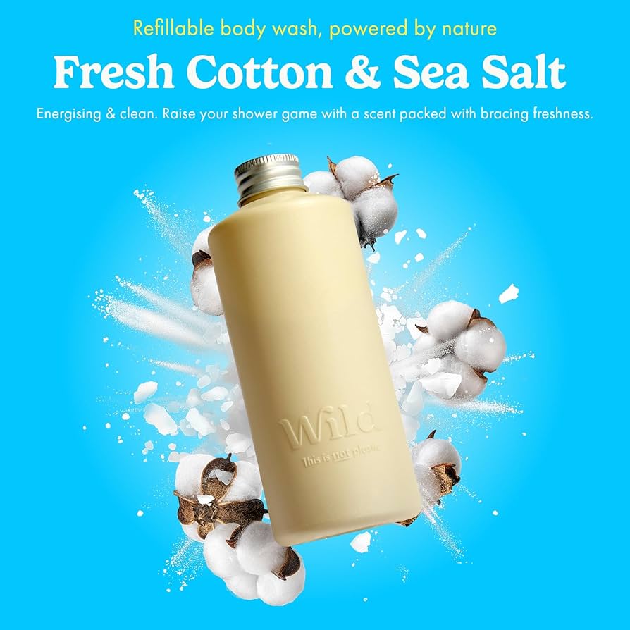 Wild Fresh Cotton & Sea Salt Body Wash Refill 300ml