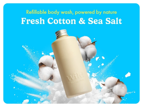 Wild Fresh Cotton & Sea Salt Body Wash Refill 300ml