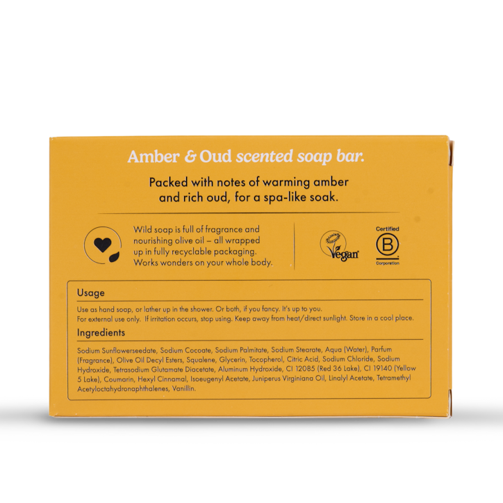 Wild Amber & Oud Soap Bar 125g