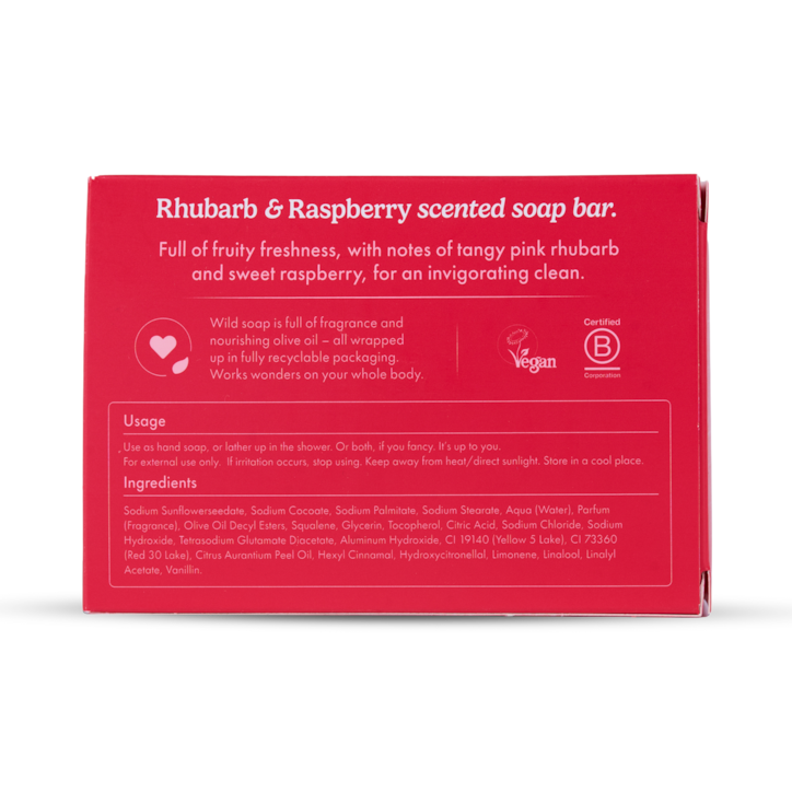 Wild Rhubarb & Raspberry Soap Bar 125g