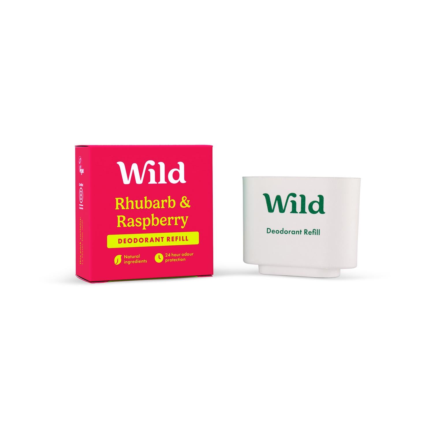 Wild Rhubarb & Raspberry Deodorant Refill 40g