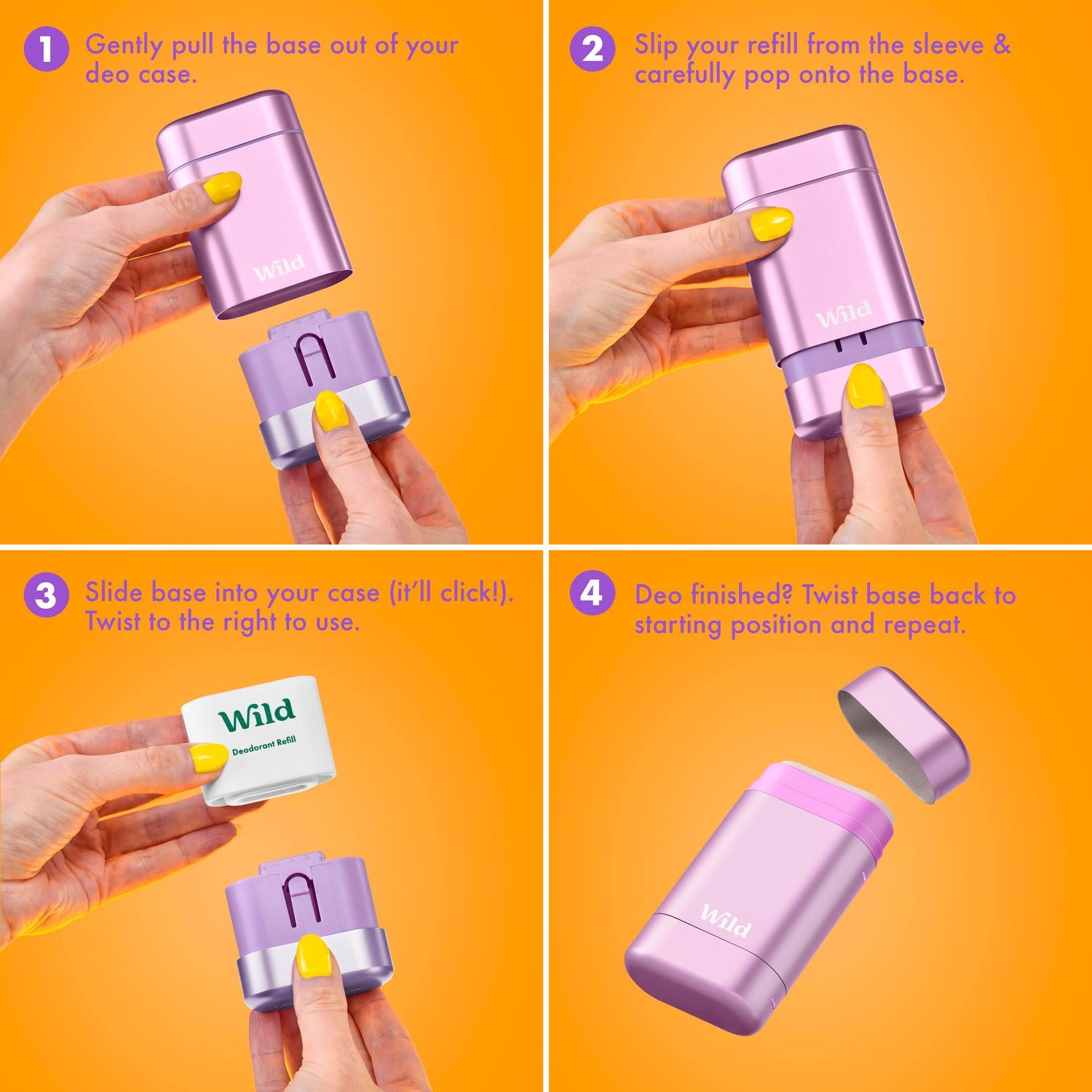 Wild Rhubarb & Raspberry Deodorant Refill 40g