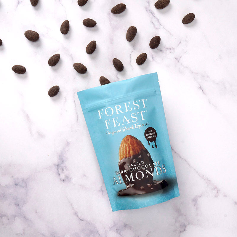 Forest Feast Salted Dark Chocolate Almonds 120g