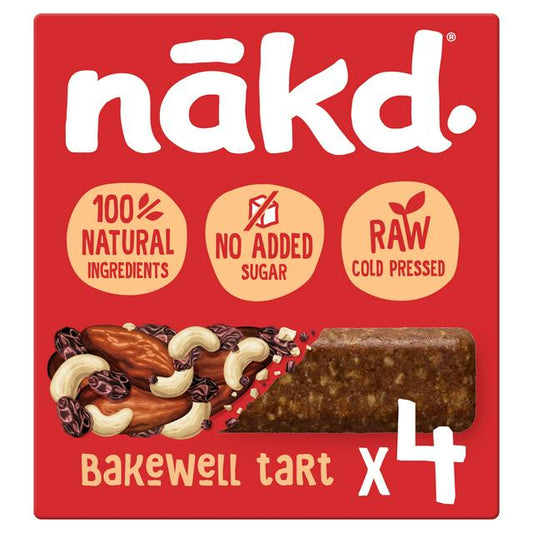 Nakd Bakewell Tart Raw Fruit & Nut Bar 4x35g