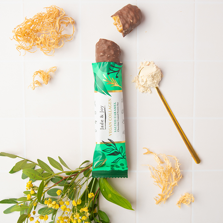 Jade & Joy Salted Caramel Vegan Collagen Protein Bar 50g