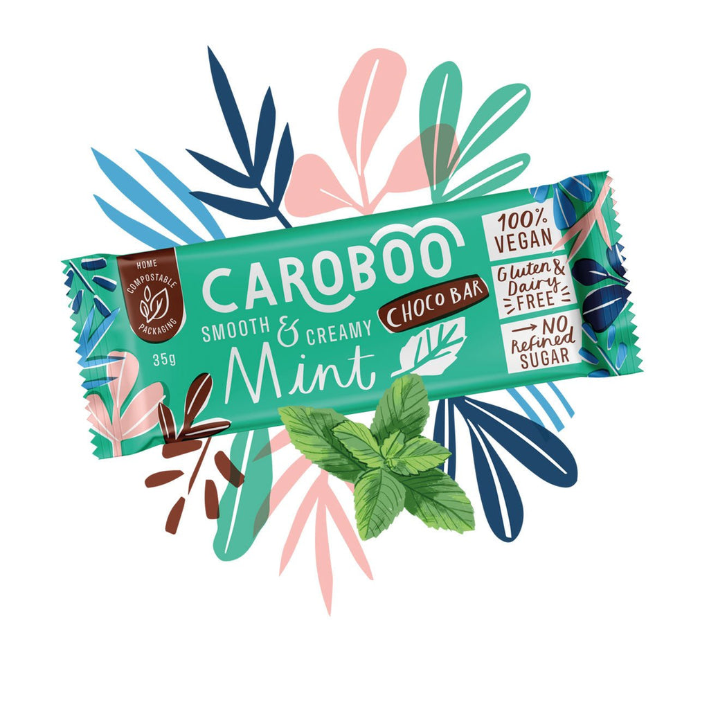 Caroboo Mint Carob Choco Bar 35g