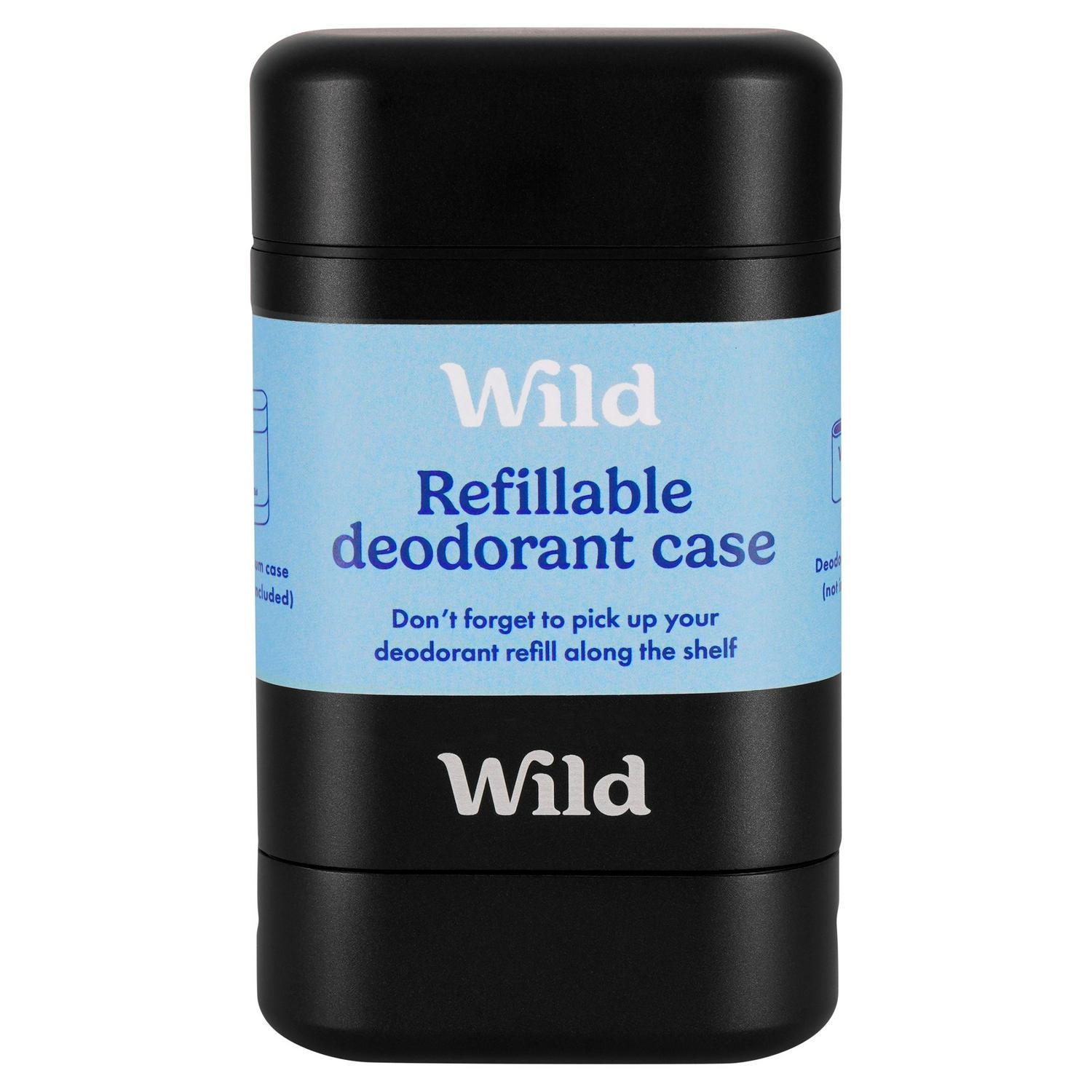Wild Refillable Deodorant Black Case