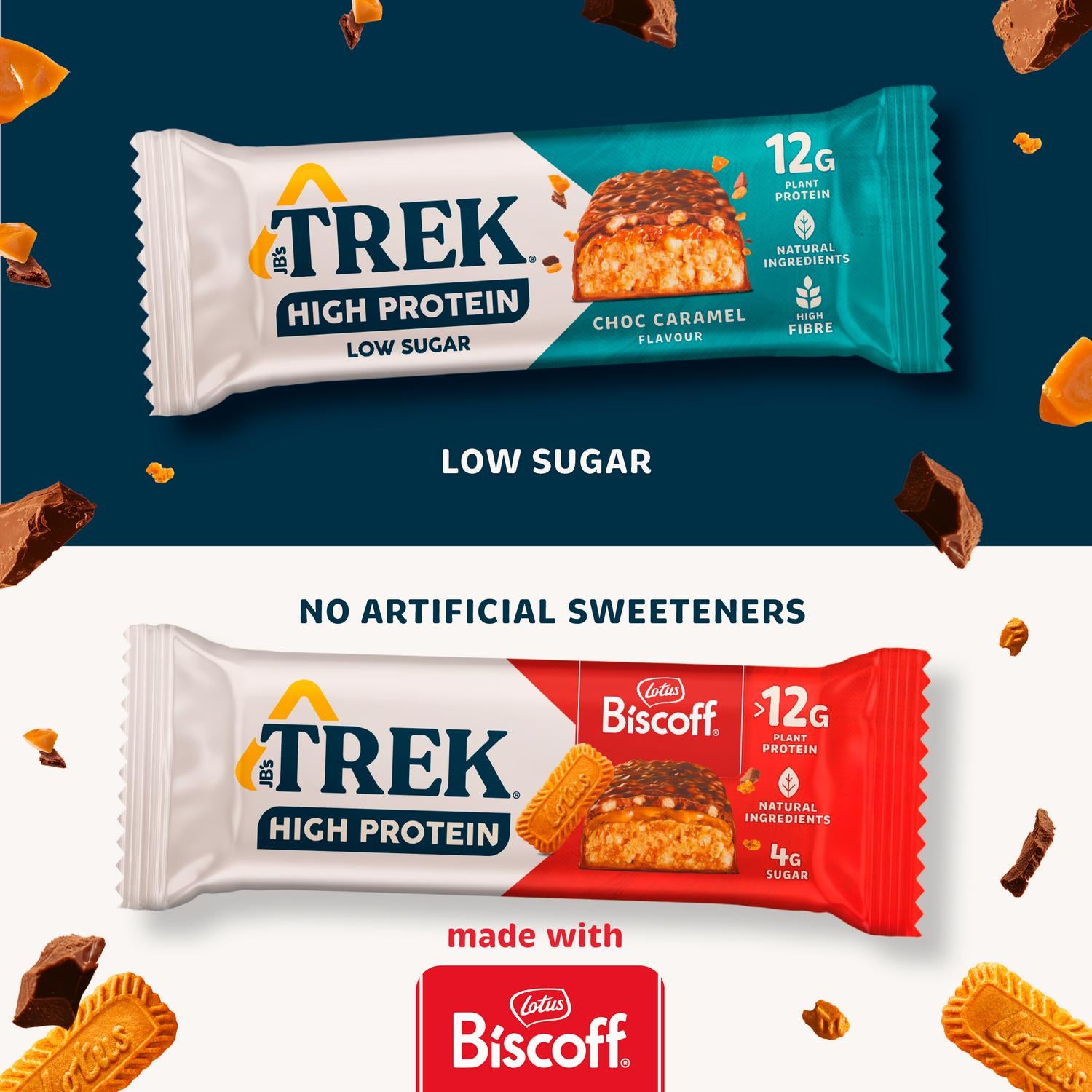 Trek High Protein Low Sugar Biscoff 44g