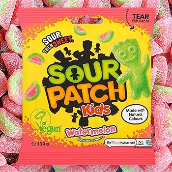 Sour Patch Kids Watermelon Sweets Bag 130g
